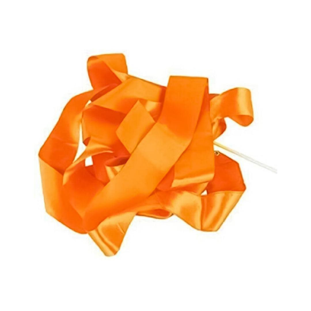 Gymnastic Ribbon Wand - 10PCS Ribbon Gym Dance Rhythmic Art Gymnastic Streamer Baton Twirling Rod 4M Orange Exercise & Fitness - Tophatter Daily Deals