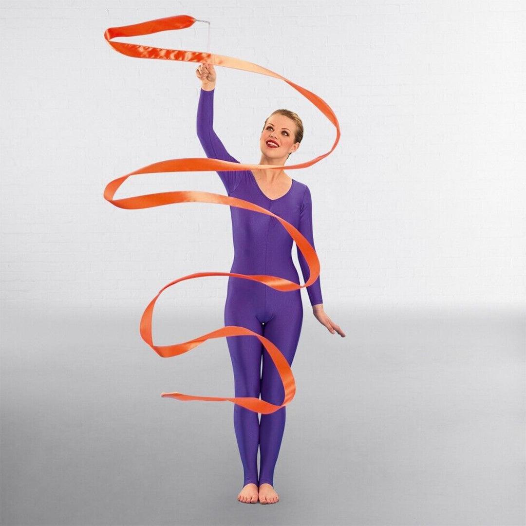 Gymnastic Ribbon Wand - 10PCS Ribbon Gym Dance Rhythmic Art Gymnastic Streamer Baton Twirling Rod 4M Exercise & Fitness - Tophatter Daily Deals