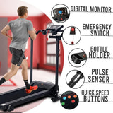 Electric Treadmill UK - Gym Treadmill Electric Machine Commercial Home Running Motorised Folding Walking Exercise & Fitness - Tophatter Daily Deals