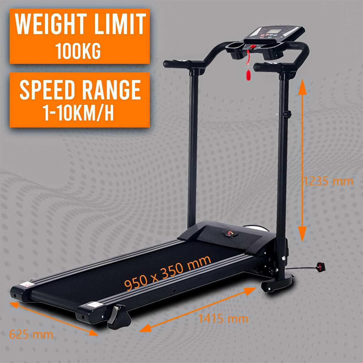 Electric Treadmill UK - Gym Treadmill Electric Machine Commercial Home Running Motorised Folding Walking Exercise & Fitness - Tophatter Daily Deals
