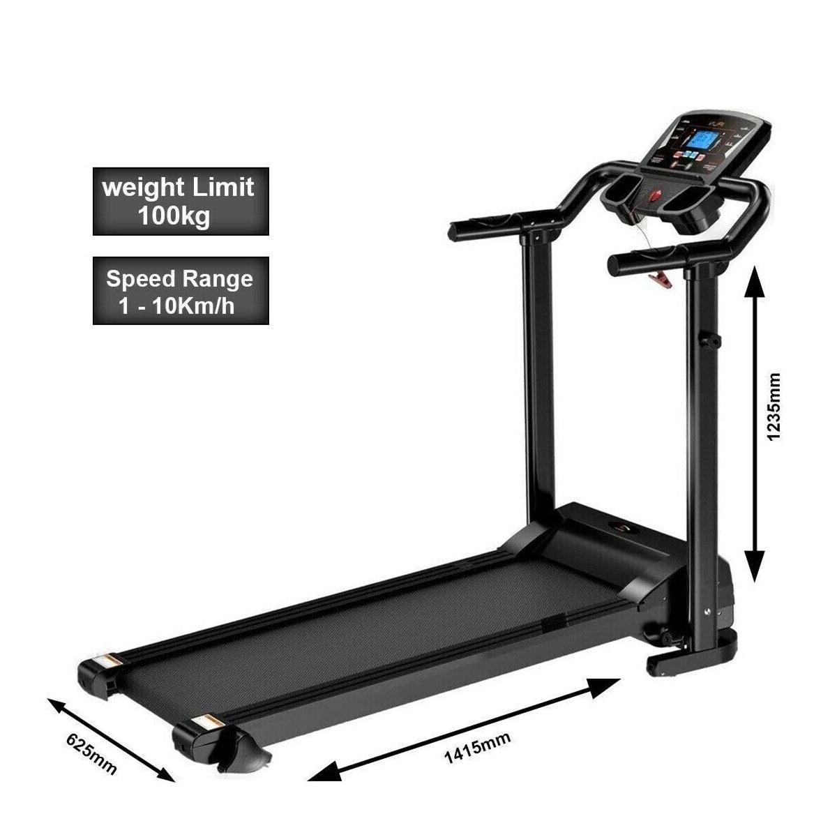 Electric Treadmill UK - Gym Treadmill Electric Machine Commercial Home Running Motorised Folding Walking Exercise & Fitness - Tophatter Daily Deals