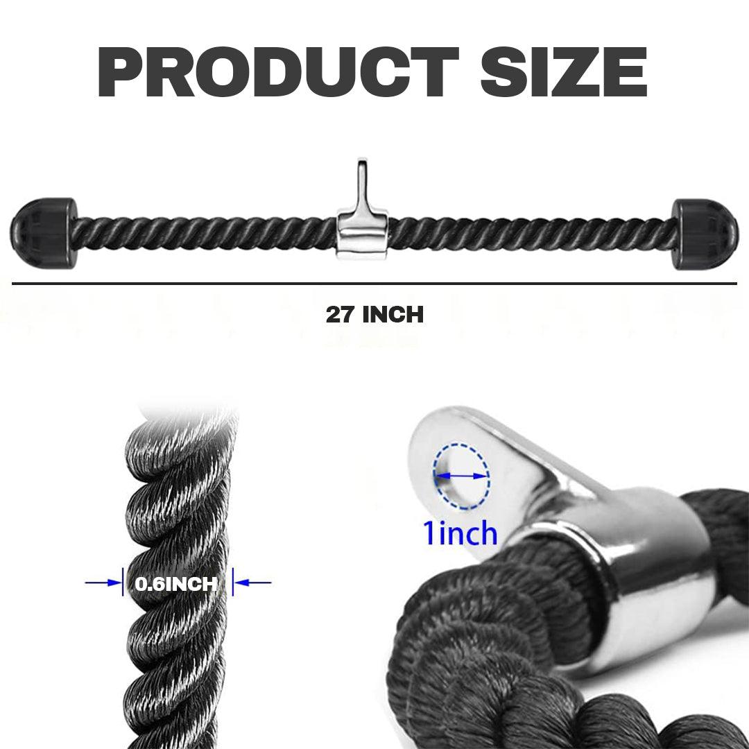 Tricep Rope Cable - Gym Tricep Rope Pull Down Cable Attachment Handle Multigym Exercise & Fitness - Tophatter Daily Deals