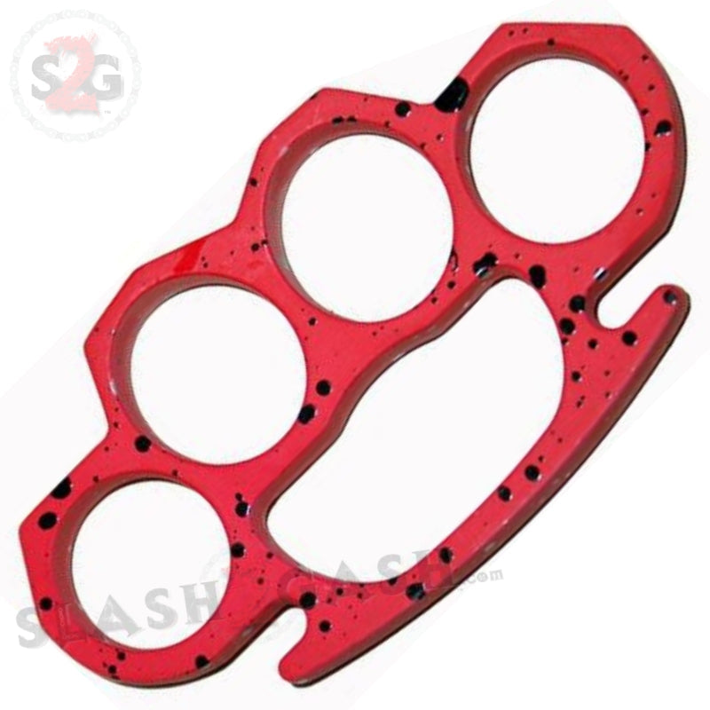 Classic Heavy Duty Belt Buckle & Paperweight - Pink Splatter Knuckles Belt Buckle - Tophatter Daily Deals