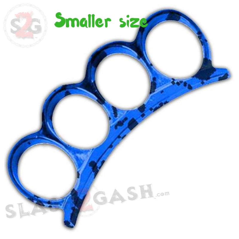 Small Knuckles Belt Buckle & Paperweight - Blue Splatter Belt Buckle - Tophatter Daily Deals