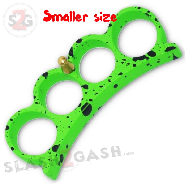 Small Knuckles Belt Buckle & Paperweight - Green Splatter Belt Buckle - Tophatter Daily Deals