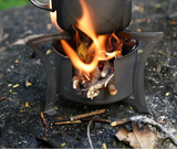 Titanium Multi-Fuel Camping Stove Grey Camp Cooking - Tophatter Daily Deals