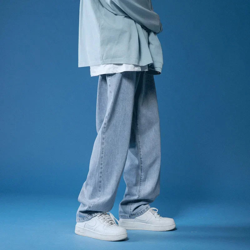 Soft Relaxed Men's Jeans - Baggy Tapered, Denim, Everyday - Tophatter Daily Deals