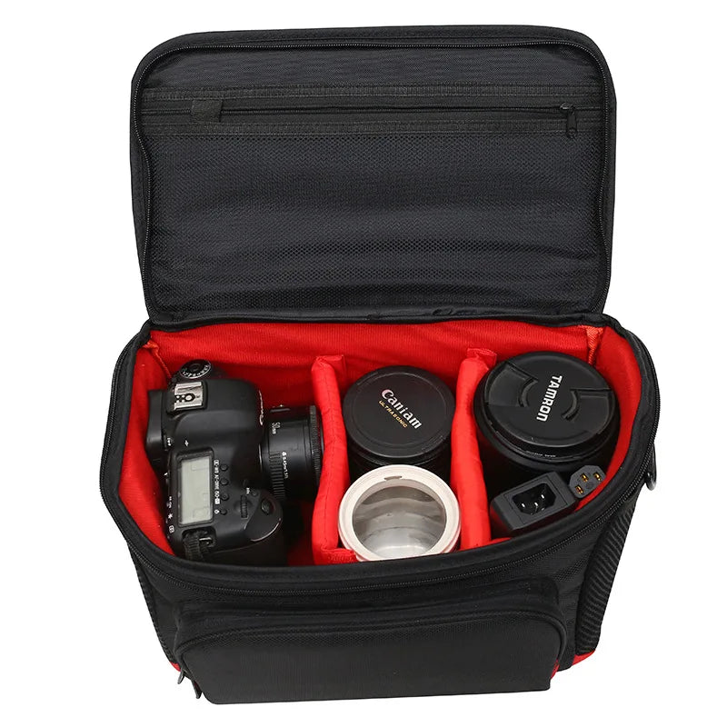 Outdoor Camera Bag with Strap Black Duffel Bags - Tophatter Daily Deals