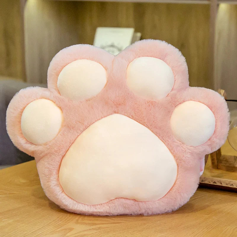 Electric Hand Warmer (Rechargeable) Kitten Cat Paw Plush Cushion Pillow Pink Handwarmer Animals - Tophatter Daily Deals