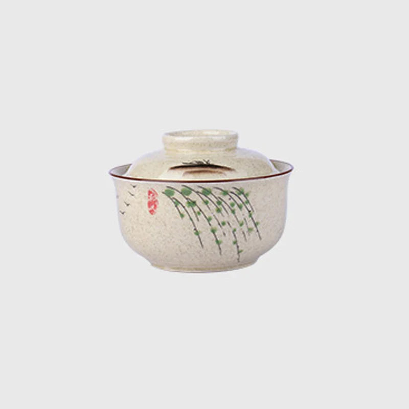 Ramen Bowl Large Ceramic With Lid Retro Fall 2025 Tableware 6.5Inch Blow 1 - Tophatter Daily Deals