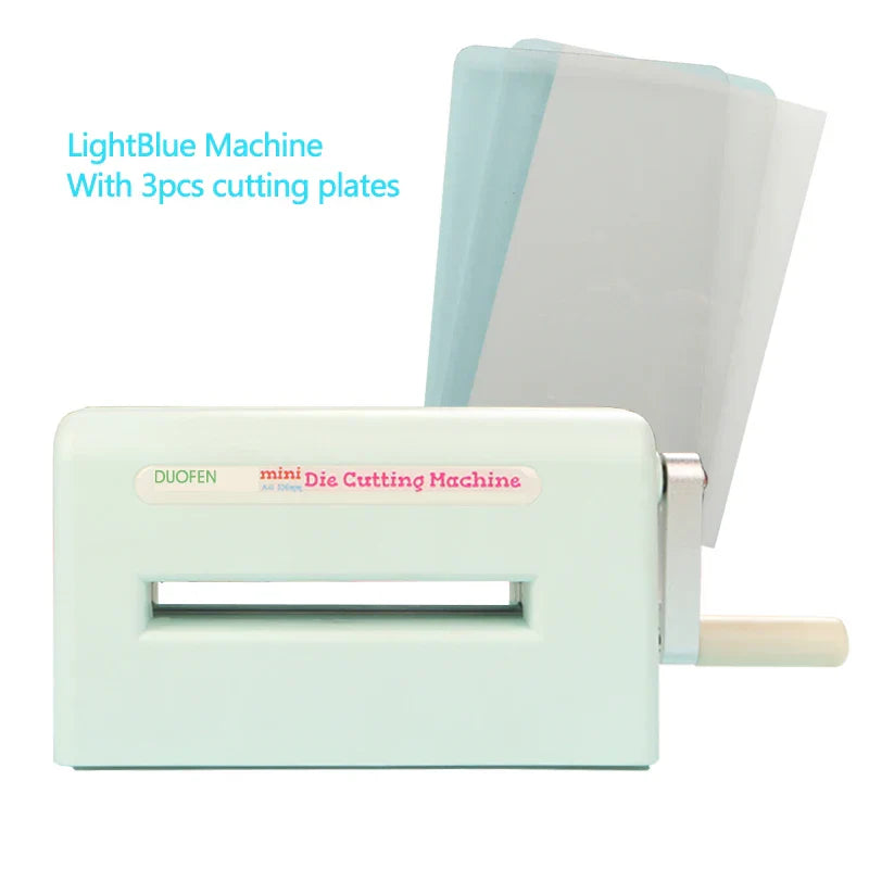 Die Cutting Machine A6 105mm Mini Embossing Tool Crafts LightBlue - Tophatter Daily Deals