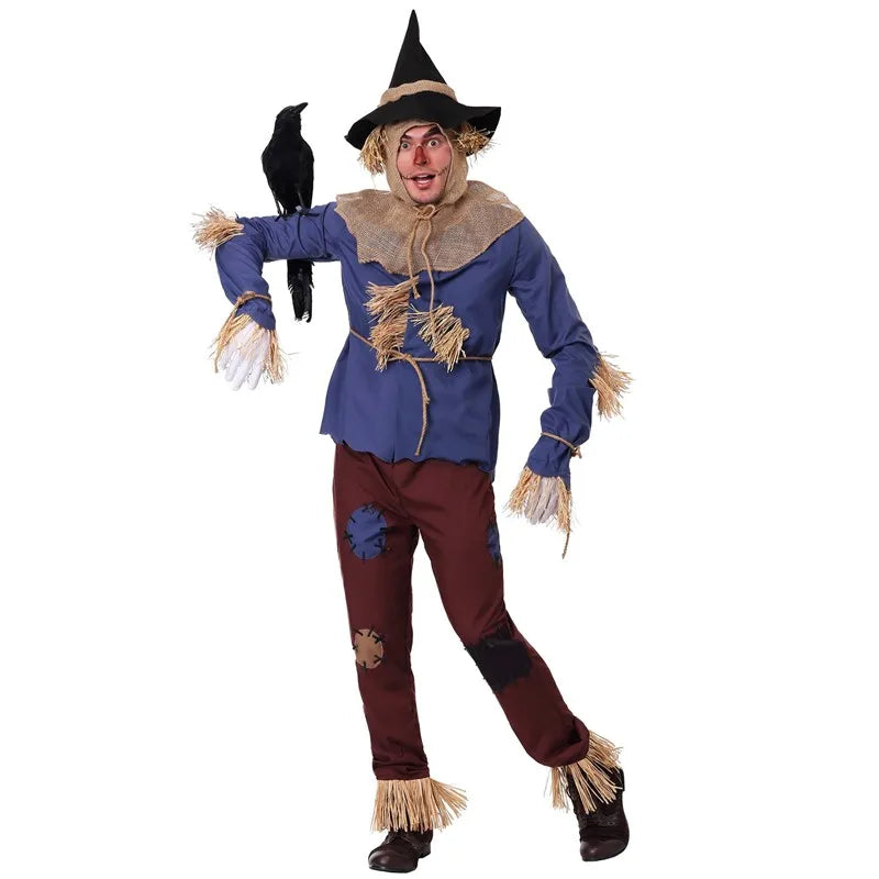 Scarecrow Costume Wizard Of Oz Halloween 2025 Outfit - Tophatter Daily Deals
