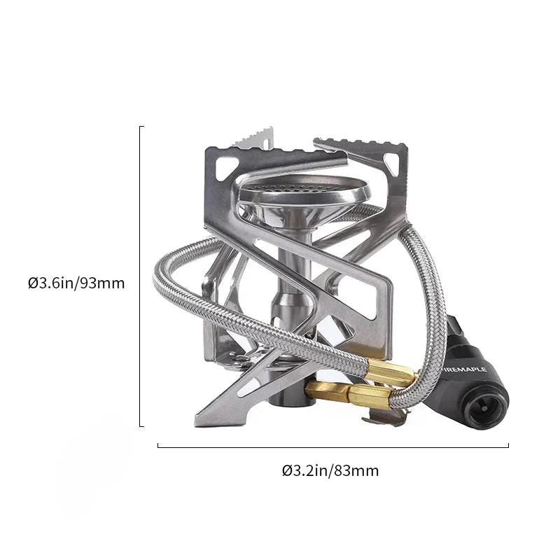 2900W Pressure Regulator Camping Stove Silver Camp Cooking - Tophatter Daily Deals