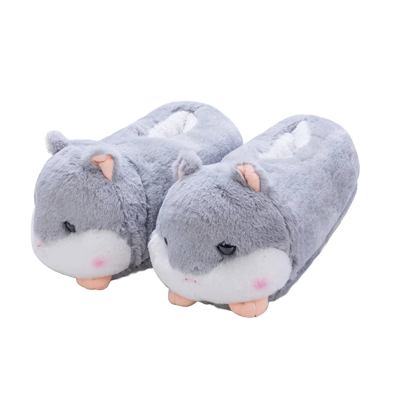 Slippers Winter Warm Home Plush Cute Corgi Slippers Flock Indoor Shoes Casual Slip On Flats Animals - Tophatter Daily Deals
