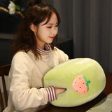 40cm Soft Fruit Cake Roll Plush Mantau Bun Pillow Cream Steamed Dim Sum Food - Tophatter Daily Deals