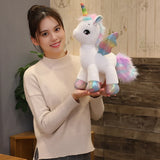Unicorn Dream Rainbow Plush Toy High Quality Pink Horse Sweet Girl Home Decor Sleeping Pillow Gift For Kids up to 100cm Mythical - Tophatter Daily Deals