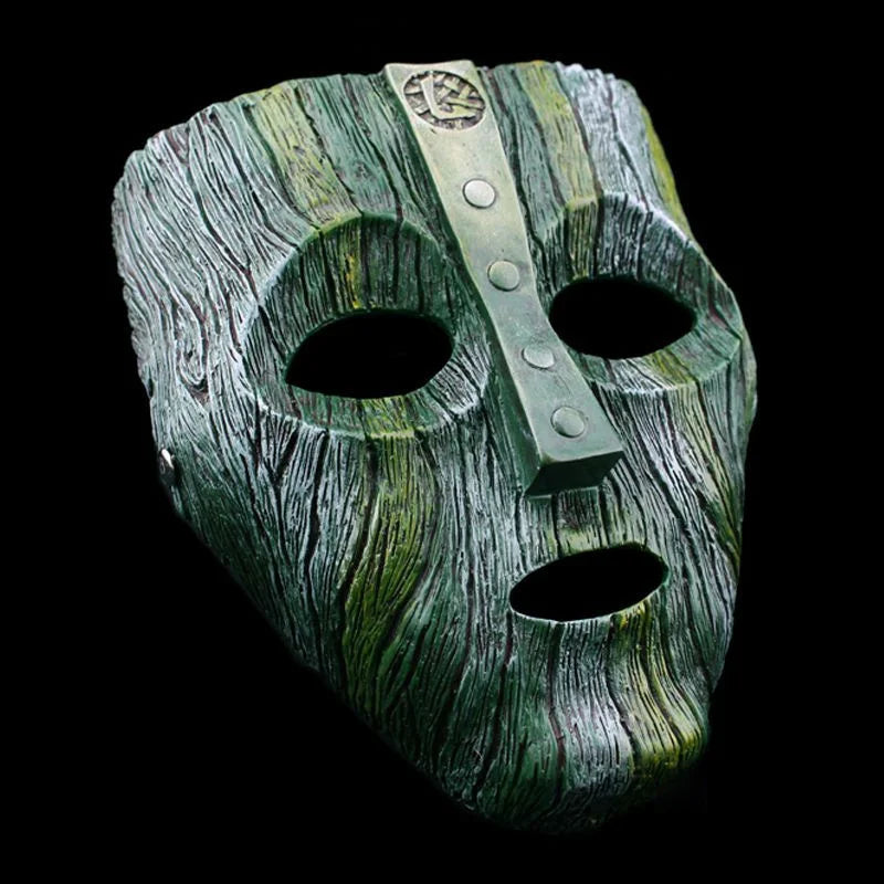 Loki Mask Resin Bark Masquerade Cosplay Mask Halloween 2025 God Of Mischief Prop Light green - Tophatter Daily Deals