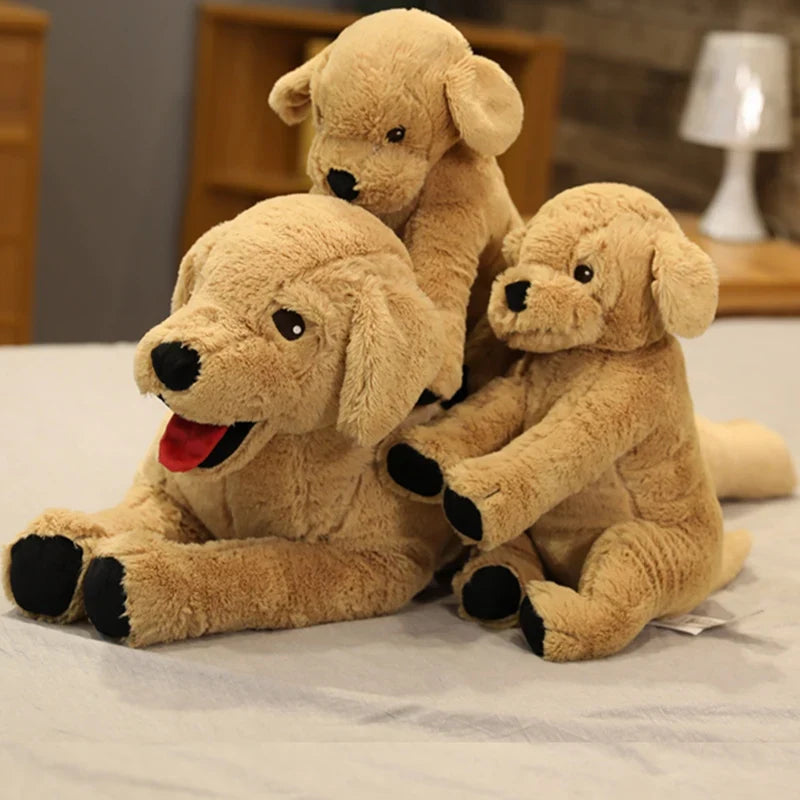 Plush Labrador Dog Realistic Stuffed Toy Birthday Gift - Tophatter Daily Deals