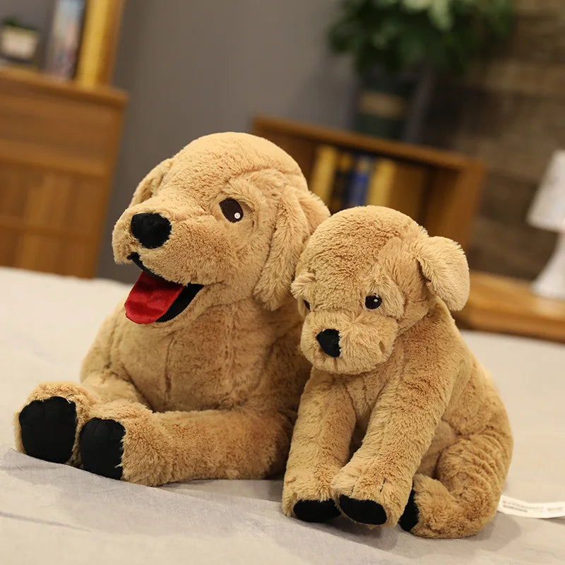 Plush Labrador Dog Realistic Stuffed Toy Birthday Gift - Tophatter Daily Deals