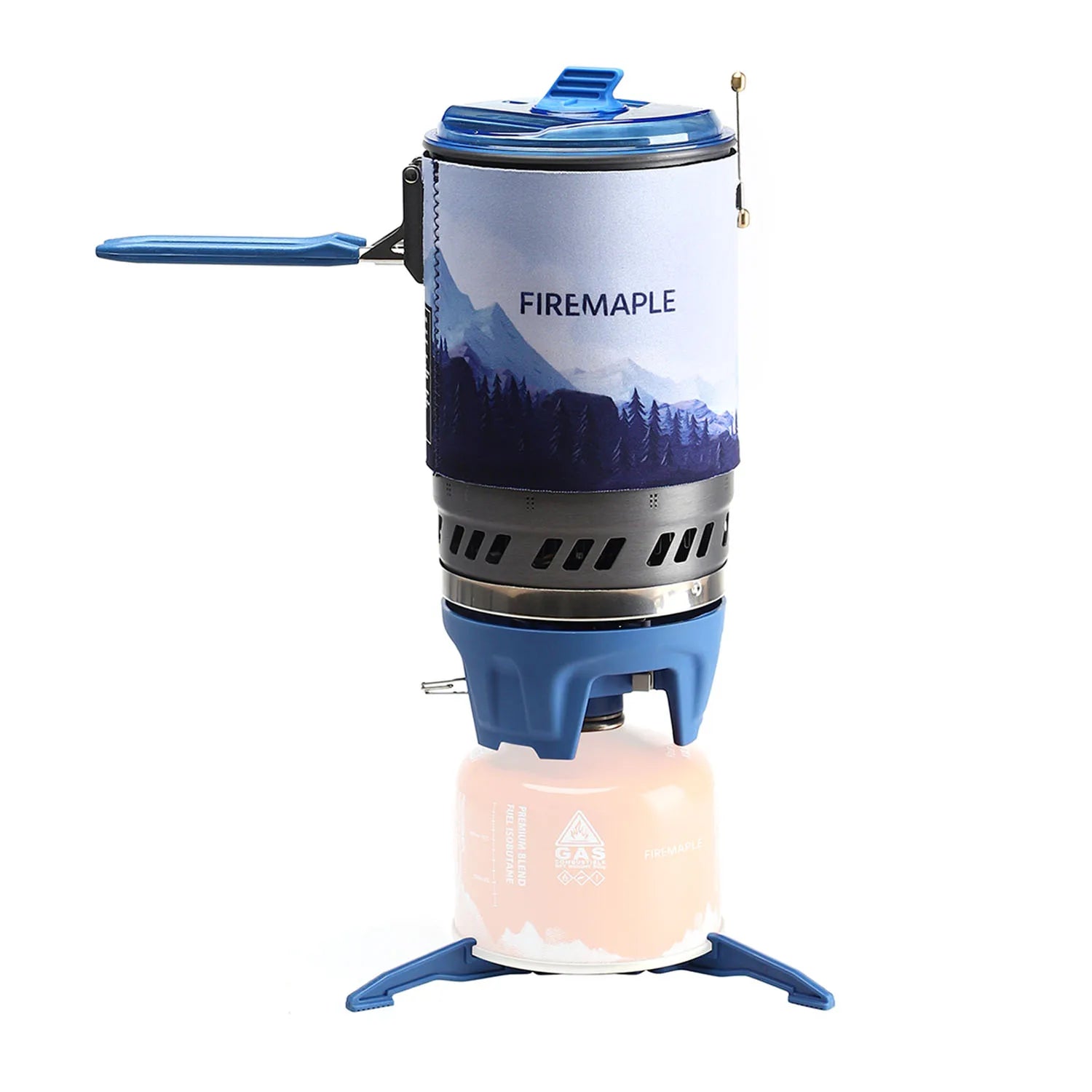 Camping Stove with Micro Regulator Valve Blue Camp Cooking - Tophatter Daily Deals