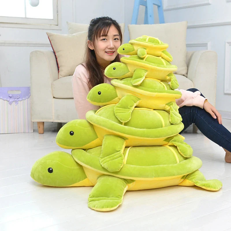 Large Green Turtle Sleeping Pillow Plush Toy Animals - Tophatter Daily Deals