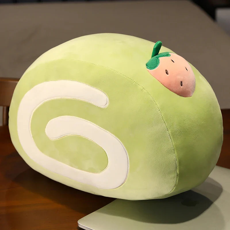 40cm Soft Fruit Cake Roll Plush Mantau Bun Pillow Cream Steamed Dim Sum Food - Tophatter Daily Deals