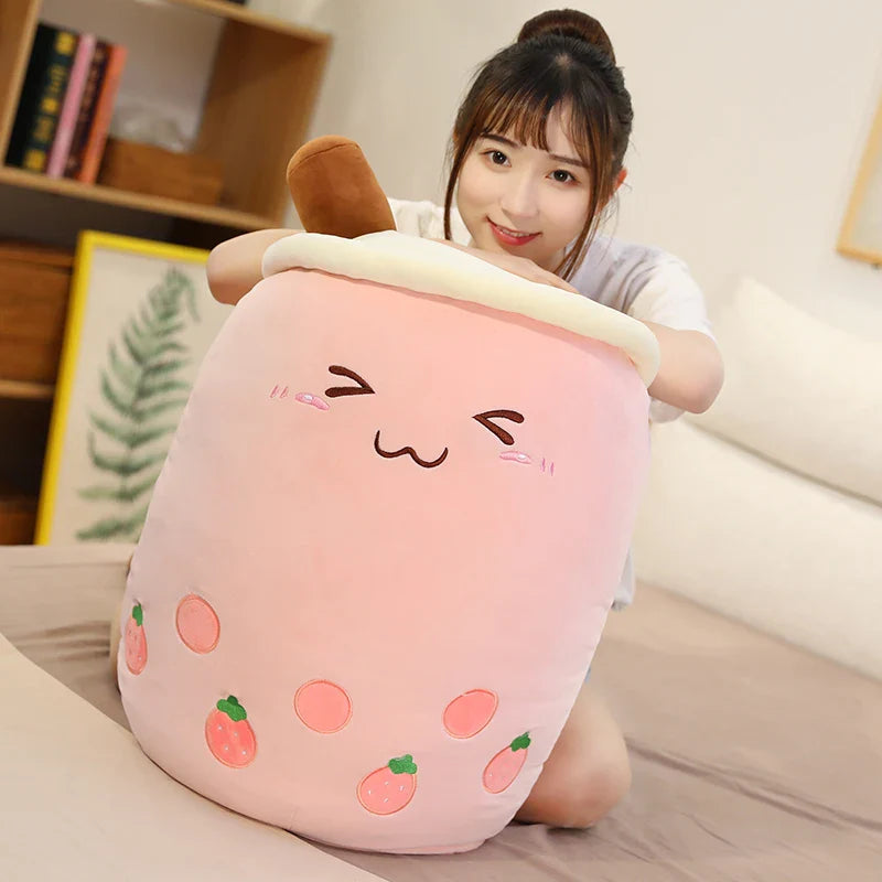 Bubble Tea Boba Milk Tea Drink Plushie Food - Tophatter Daily Deals