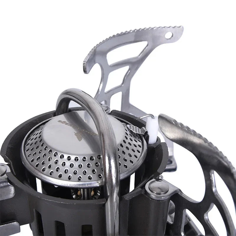 3500W Foldable Camp Gas Stove Silver Camp Cooking - Tophatter Daily Deals