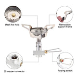 Camping Gas Mini Backpack Stove Silver Camp Cooking - Tophatter Daily Deals