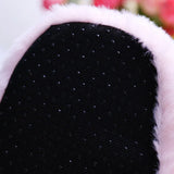 Fuzzy Slippers Plush Warm Shoes Cute Alpaca Cozy Home Slides Pink Brown Multicoloured Animals - Tophatter Daily Deals