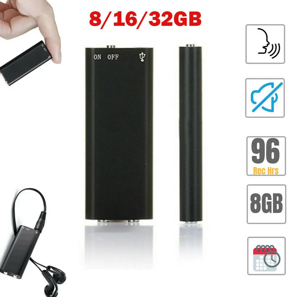 Voice Recorder Ultra Thin Mini Digital Dictaphone Compact - Tophatter Daily Deals