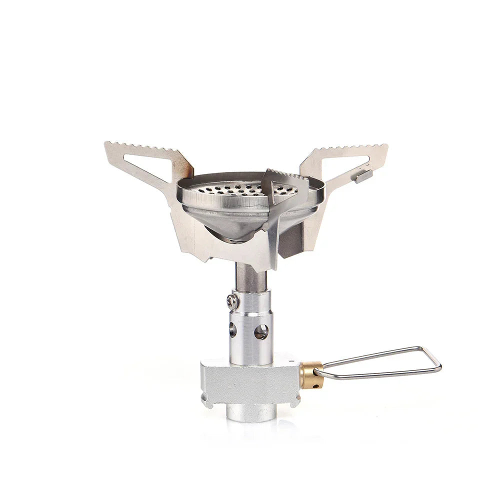 Camping Gas Mini Backpack Stove Silver Camp Cooking - Tophatter Daily Deals