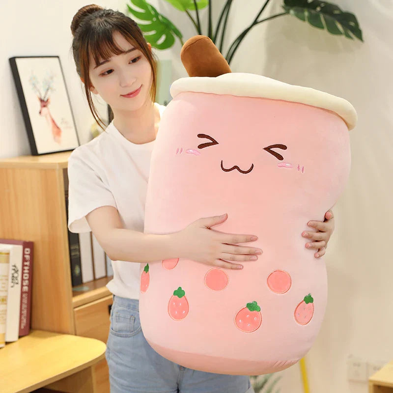 Bubble Tea Boba Milk Tea Drink Plushie Food - Tophatter Daily Deals