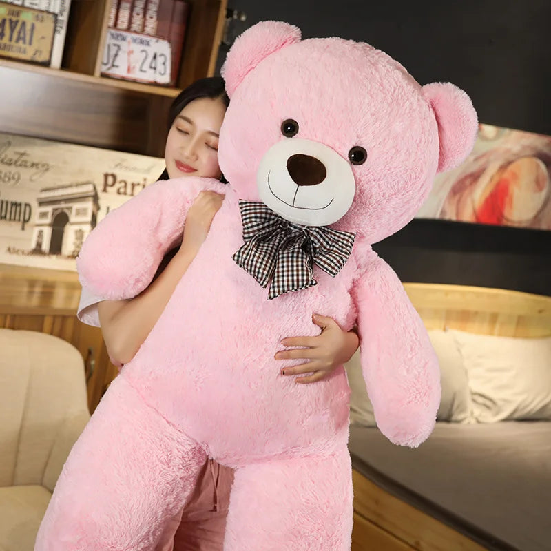 Giant 105cm Soft Teddy Bear Hugging Pillow Children Gift Pink 105cm - Tophatter Daily Deals