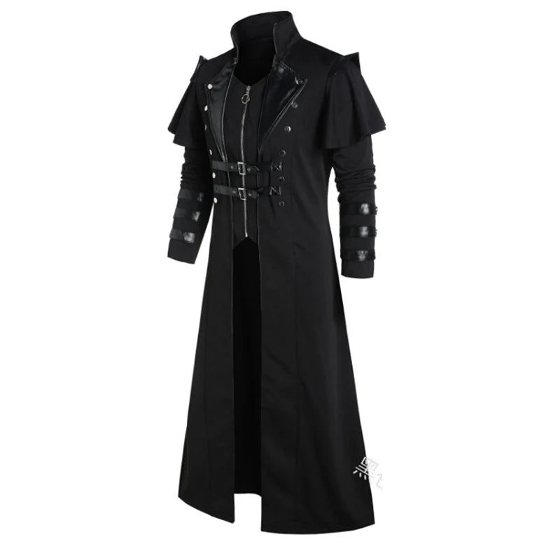 Steampunk Gothic Trench Coat Halloween Costume Jacket - Tophatter Daily Deals