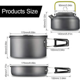 11-Piece Outdoor Camping Cookware Set Black Camp Cooking - Tophatter Daily Deals
