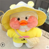 Korean Duck Plush Costume Glasses Dress Explorer White x Yellow Animals - Tophatter Daily Deals