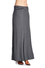 Women's Chevron Stripe Maxi Skirt Skirts - Tophatter Daily Deals