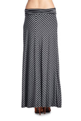 Women's Chevron Stripe Maxi Skirt Skirts - Tophatter Daily Deals