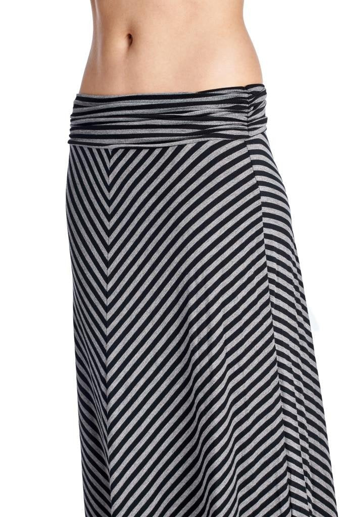 Women's Chevron Stripe Maxi Skirt Skirts - Tophatter Daily Deals
