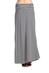Women's Chevron Stripe Maxi Skirt Skirts - Tophatter Daily Deals