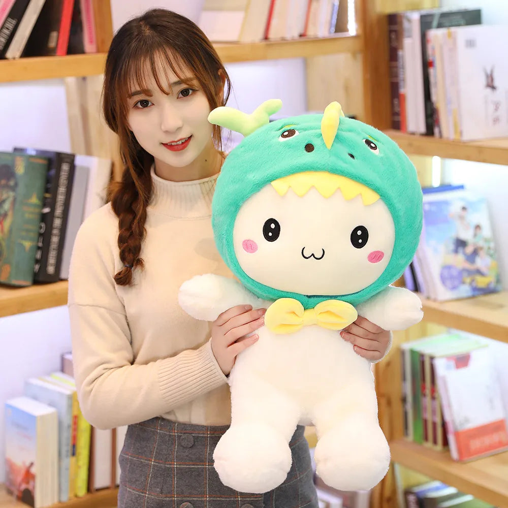 White Rabbit Plush Cosplaying Dinosaur Bear Animals - Tophatter Daily Deals