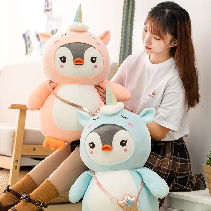 Penguin in Unicorn Kigurumi Plush Toy Animals - Tophatter Daily Deals