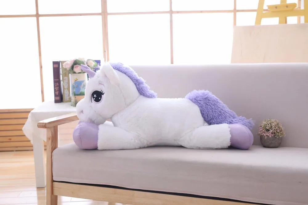 Huge Mystical Unicorn Plush Toy - 110cm Mythical - Tophatter Daily Deals