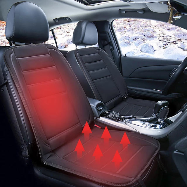 Heated Car Seat Warmer Cushion Winter 2025 Full Coverage - Tophatter Daily Deals