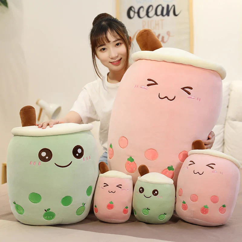 Bubble Tea Boba Milk Tea Drink Plushie Food - Tophatter Daily Deals