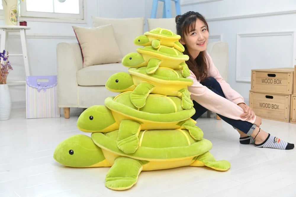 Large Green Turtle Sleeping Pillow Plush Toy Animals - Tophatter Daily Deals