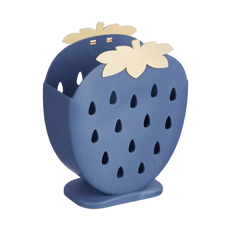 Kitchen Utensil Storage Box Container Strawberry Pink Blue Yellow Green Blue Food - Tophatter Daily Deals