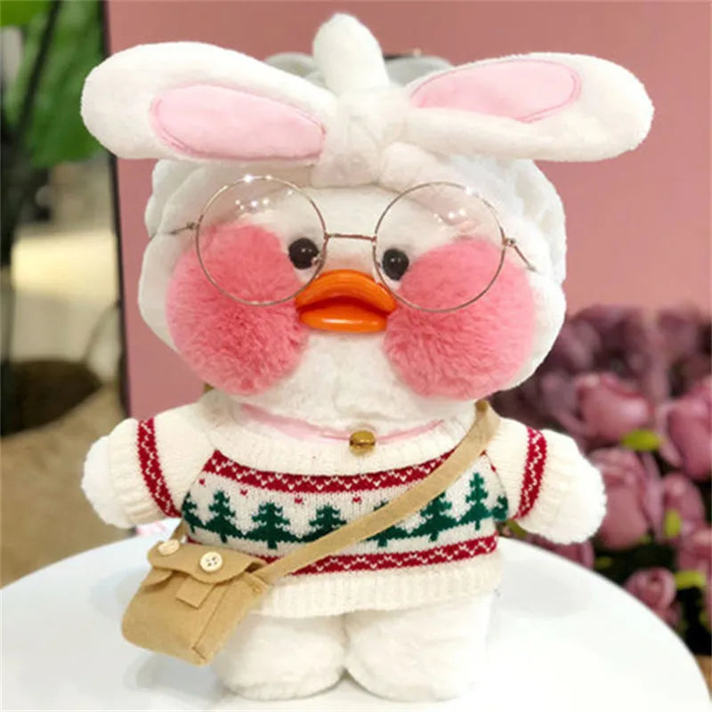 Korean Duck Plush Costume Glasses Dress Explorer White x White Animals - Tophatter Daily Deals