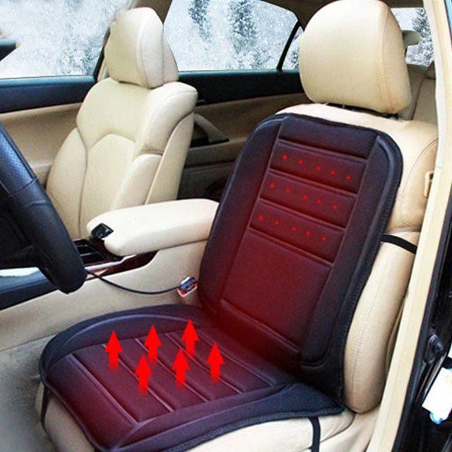 Heated Car Seat Warmer Cushion Winter 2025 Full Coverage - Tophatter Daily Deals